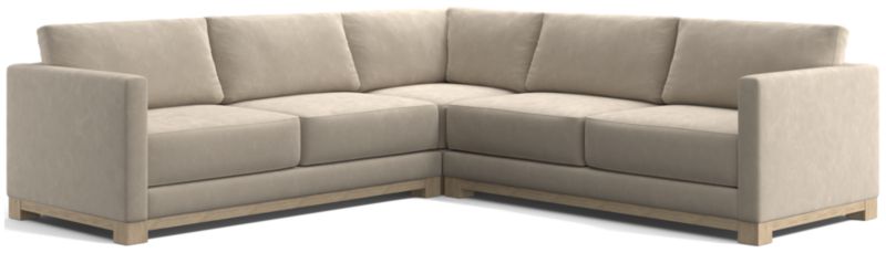 Gather Wood Base 3-Piece L-Shaped Sectional - image 0 of 7