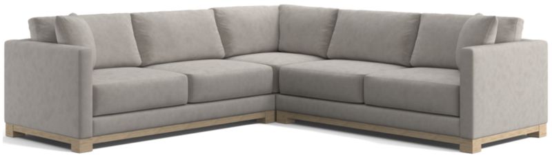 Gather Wood Base 3-Piece L-Shaped Sectional - image 0 of 8