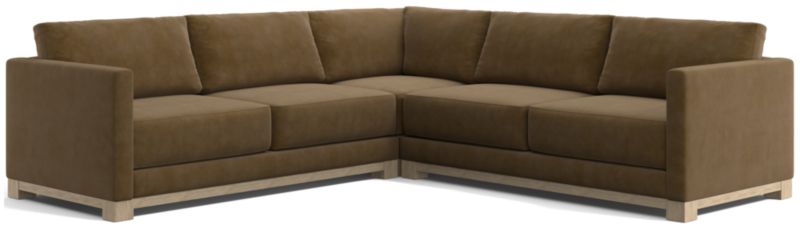 Gather Wood Base 3-Piece L-Shaped Sectional - image 0 of 7