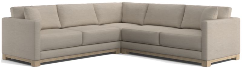 Gather Wood Base 3-Piece L-Shaped Sectional - image 0 of 10