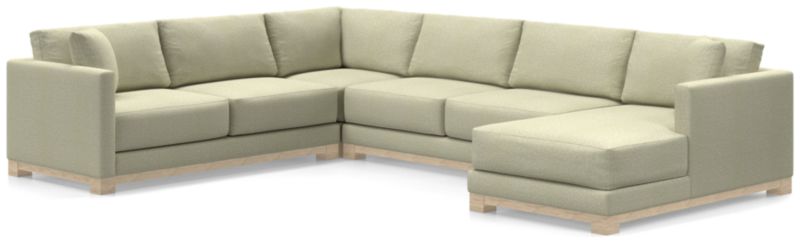 Gather Wood Base 4-Piece U-Shaped Sectional - image 0 of 11