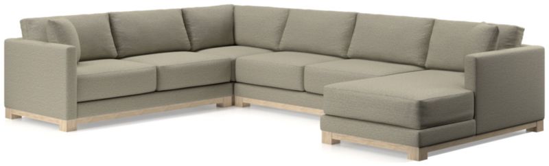 Gather Wood Base 4-Piece U-Shaped Sectional - image 0 of 11