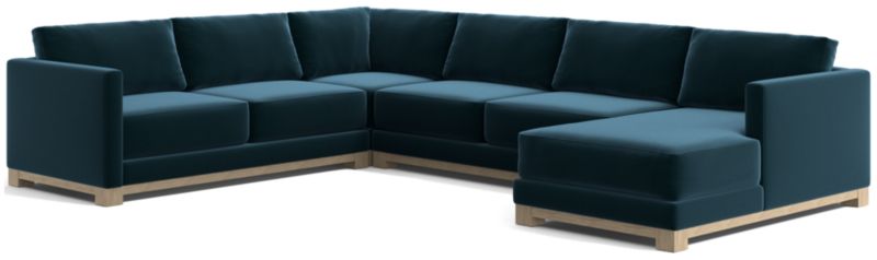 Gather Wood Base 4-Piece U-Shaped Sectional - image 0 of 8