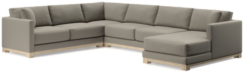 Gather Wood Base 4-Piece U-Shaped Sectional - image 0 of 11