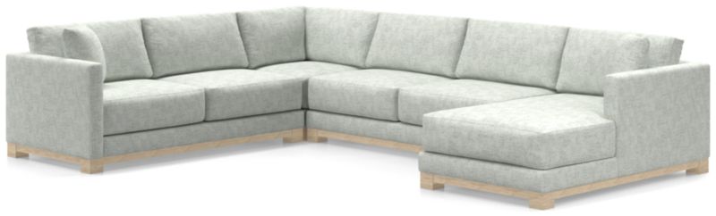 Gather Wood Base 4-Piece U-Shaped Sectional - image 0 of 11