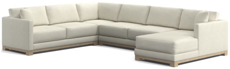 Gather Wood Base 4-Piece U-Shaped Sectional - image 0 of 11