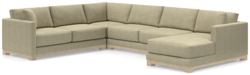 Gather Wood Base 4-Piece U-Shaped Sectional - image 0 of 11