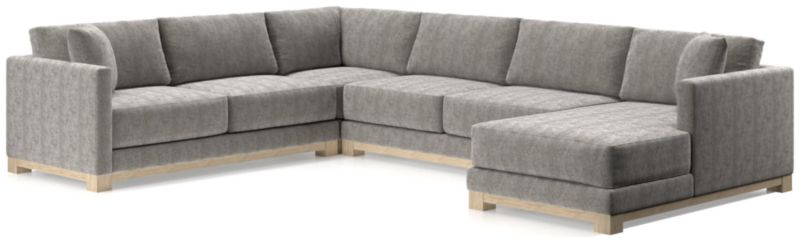 Gather Wood Base 4-Piece U-Shaped Sectional - image 0 of 11