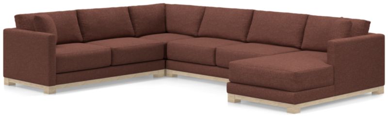 Gather Wood Base 4-Piece U-Shaped Sectional - image 0 of 11