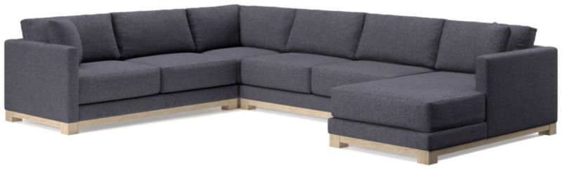 Gather Wood Base 4-Piece U-Shaped Sectional - image 0 of 11