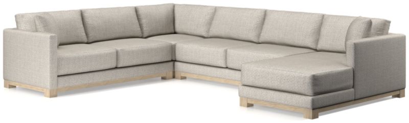 Gather Wood Base 4-Piece U-Shaped Sectional - image 0 of 11