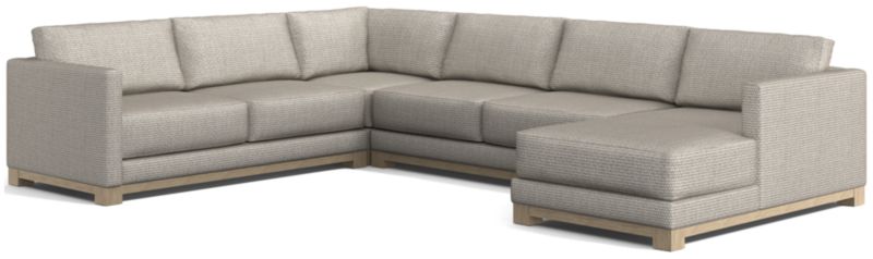 Gather Wood Base 4-Piece U-Shaped Sectional - image 0 of 7