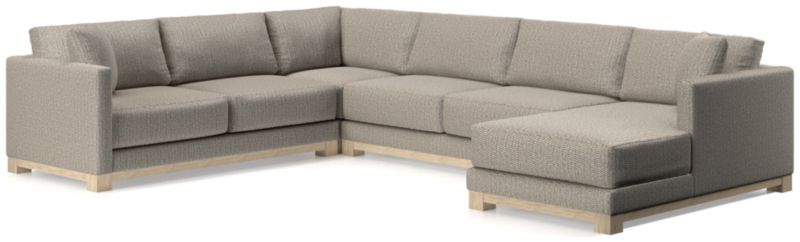 Gather Wood Base 4-Piece U-Shaped Sectional - image 0 of 11