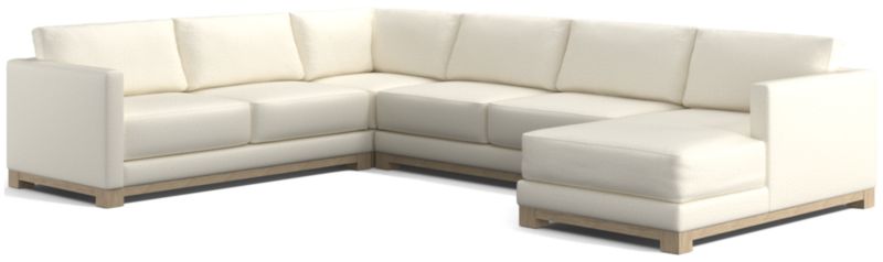 Gather Wood Base 4-Piece U-Shaped Sectional - image 0 of 7