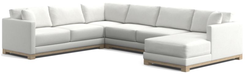 Gather Wood Base 4-Piece U-Shaped Sectional - image 0 of 11