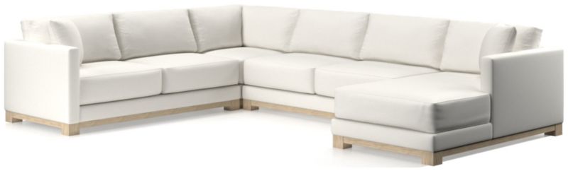 Gather Wood Base 4-Piece U-Shaped Sectional - image 0 of 11