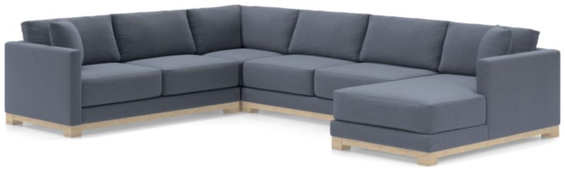 Gather Wood Base 4-Piece U-Shaped Sectional - image 0 of 11