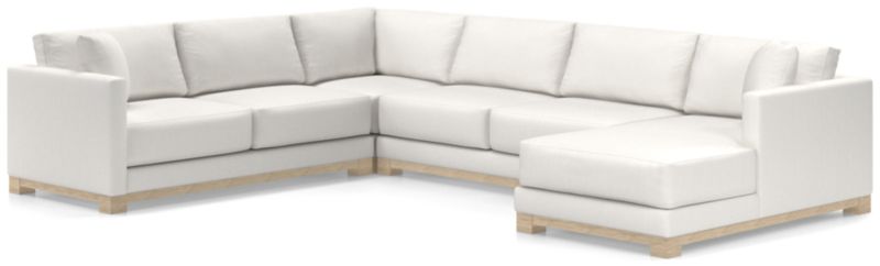 Gather Wood Base 4-Piece U-Shaped Sectional - image 0 of 11