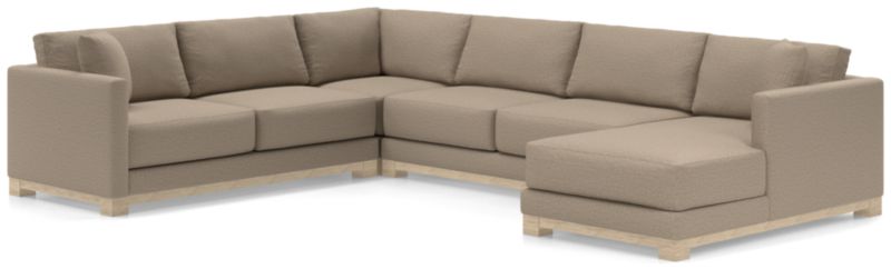 Gather Wood Base 4-Piece U-Shaped Sectional - image 0 of 11