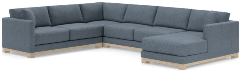 Gather Wood Base 4-Piece U-Shaped Sectional - image 0 of 11