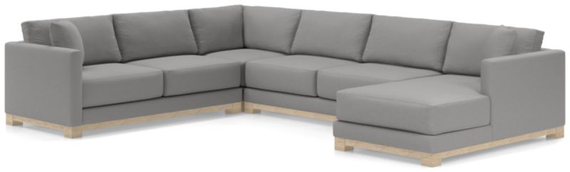 Gather Wood Base 4-Piece U-Shaped Sectional - image 0 of 11