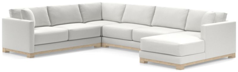 Gather Wood Base 4-Piece U-Shaped Sectional - image 0 of 11