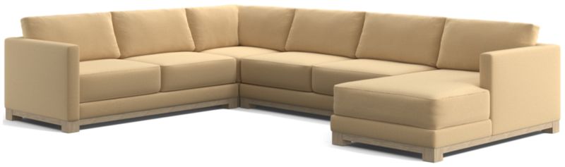 Gather Wood Base 4-Piece U-Shaped Sectional - image 0 of 8