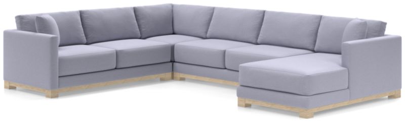 Gather Wood Base 4-Piece U-Shaped Sectional - image 0 of 11