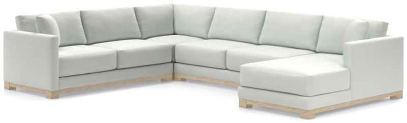 Gather Wood Base 4-Piece U-Shaped Sectional - image 0 of 11