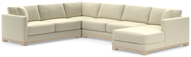 Gather Wood Base 4-Piece U-Shaped Sectional - image 0 of 11