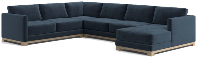 Gather Wood Base 4-Piece U-Shaped Sectional - image 0 of 7