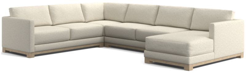 Gather Wood Base 4-Piece U-Shaped Sectional - image 0 of 7