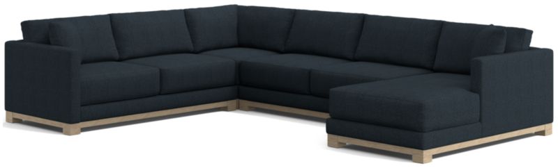 Gather Wood Base 4-Piece U-Shaped Sectional - image 0 of 11