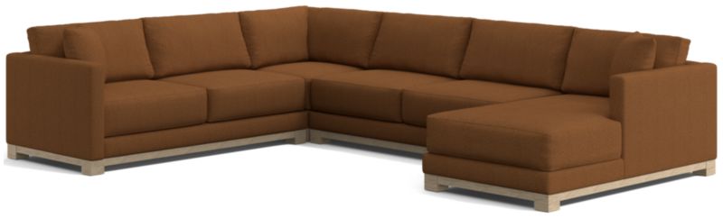 Gather Wood Base 4-Piece U-Shaped Sectional - image 0 of 11