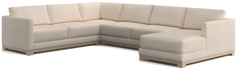 Gather Wood Base 4-Piece U-Shaped Sectional - image 0 of 7