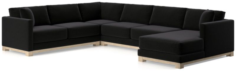 Gather Wood Base 4-Piece U-Shaped Sectional - image 0 of 11