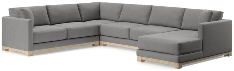 Gather Wood Base 4-Piece U-Shaped Sectional - image 0 of 11