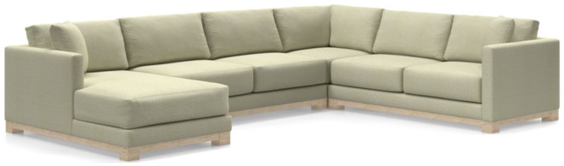 Gather Wood Base 4-Piece U-Shaped Sectional - image 0 of 10