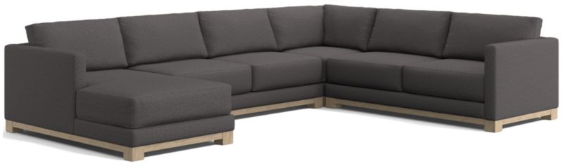 Gather Wood Base 4-Piece U-Shaped Sectional - image 0 of 7