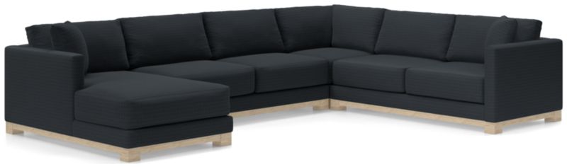 Gather Wood Base 4-Piece U-Shaped Sectional - image 0 of 10