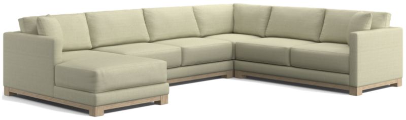 Gather Wood Base 4-Piece U-Shaped Sectional - image 0 of 10