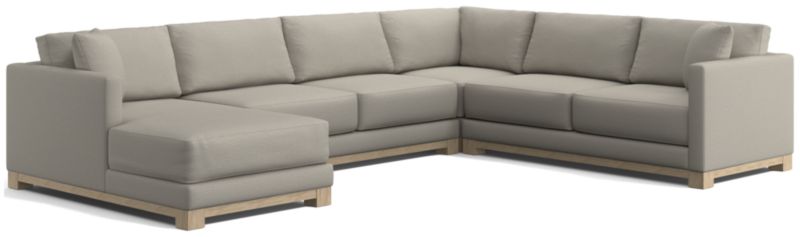 Gather Wood Base 4-Piece U-Shaped Sectional - image 0 of 10