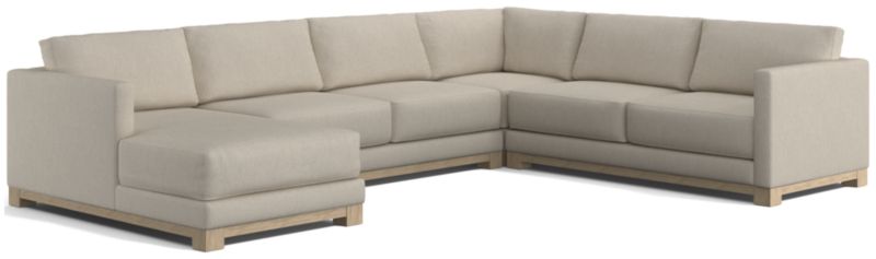 Gather Wood Base 4-Piece U-Shaped Sectional - image 0 of 9