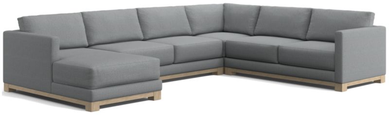 Gather Wood Base 4-Piece U-Shaped Sectional - image 0 of 7