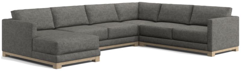 Gather Wood Base 4-Piece L-Shaped Sectional Sofa - image 0 of 10