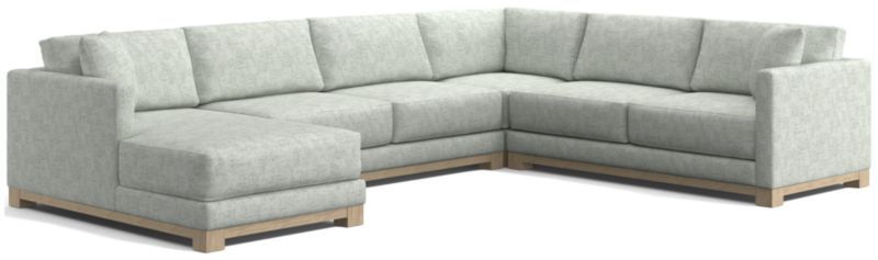 Gather Wood Base 4-Piece U-Shaped Sectional - image 0 of 10