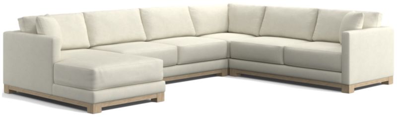 Gather Wood Base 4-Piece U-Shaped Sectional - image 0 of 10