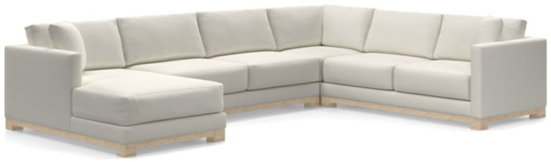 Gather Wood Base 4-Piece U-Shaped Sectional - image 0 of 10