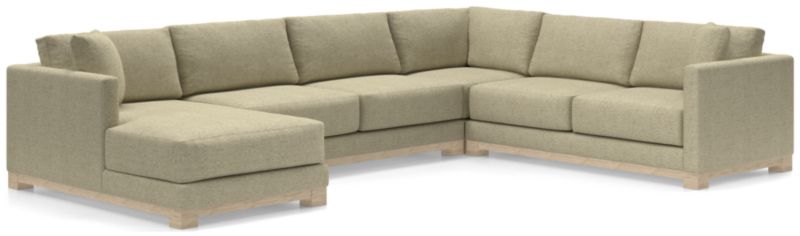 Gather Wood Base 4-Piece U-Shaped Sectional - image 0 of 10