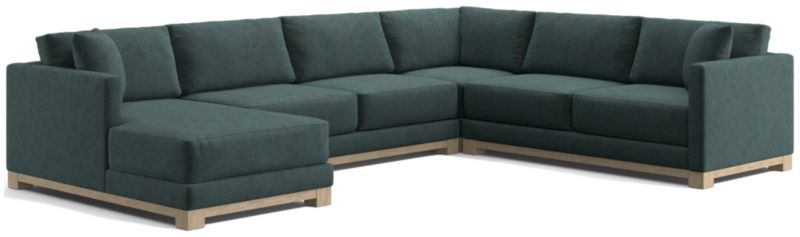 Gather Wood Base 4-Piece U-Shaped Sectional - image 0 of 10